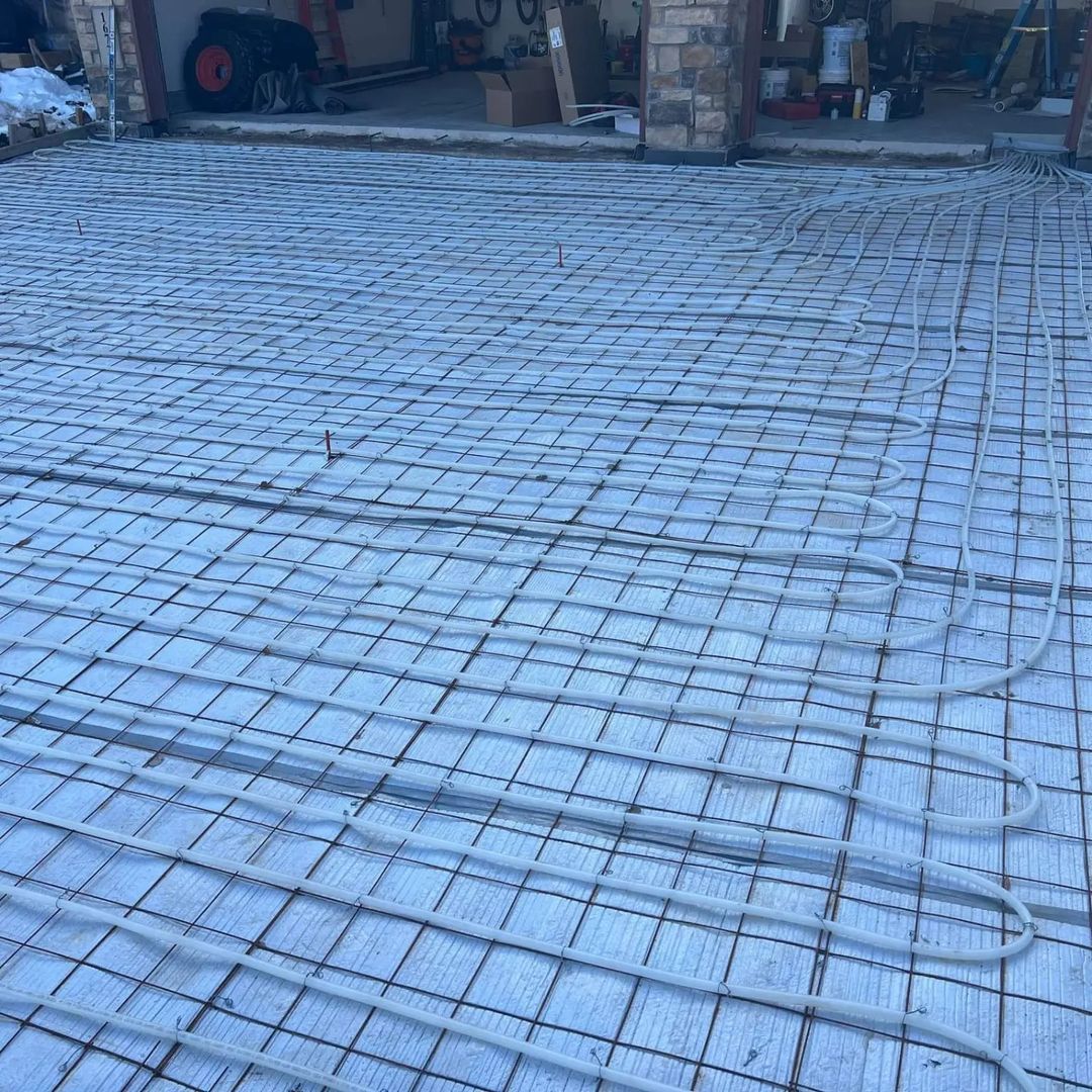 Snow Melt Concrete and Radiant in Floor Heating Elevation Concrete